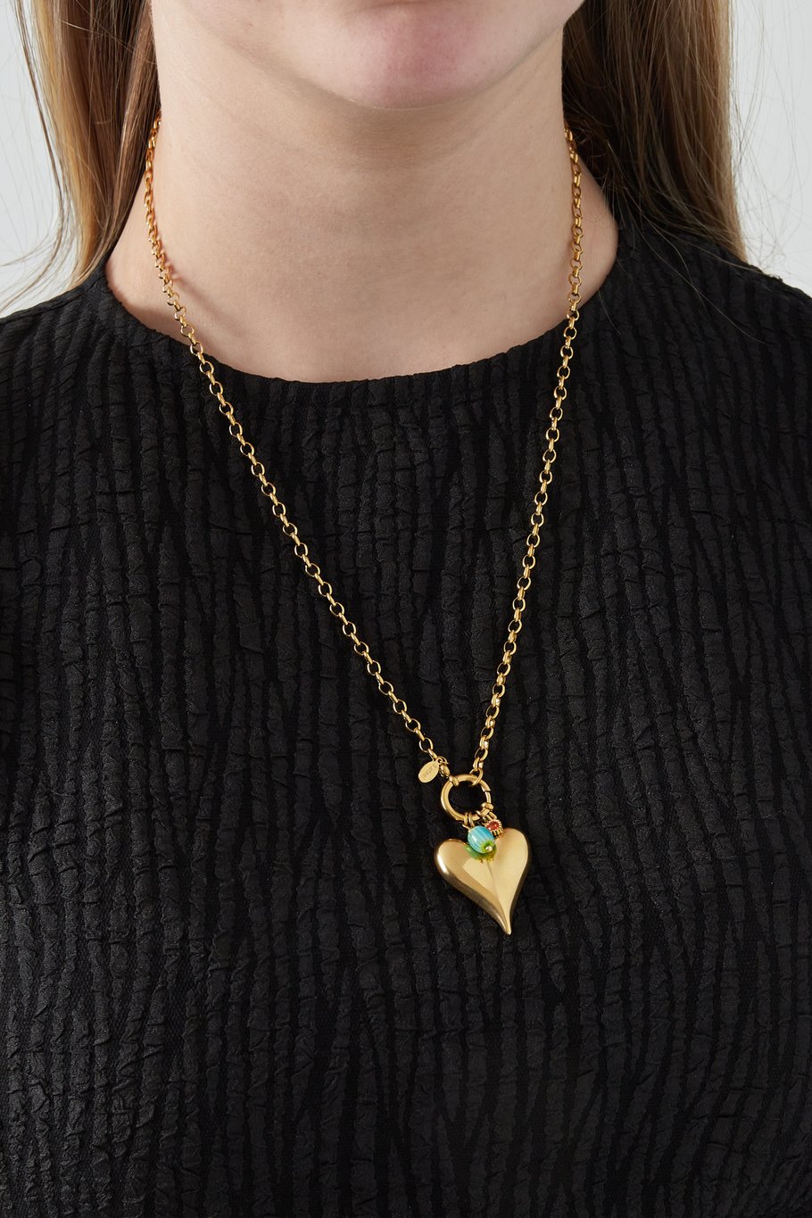 Big Heart Necklace - Gold Color Picture2
